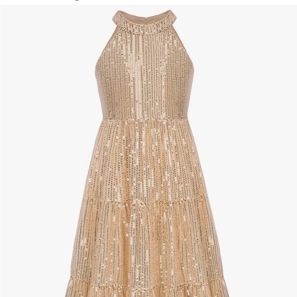 Grace Karin Gold Sequin Formal Dress